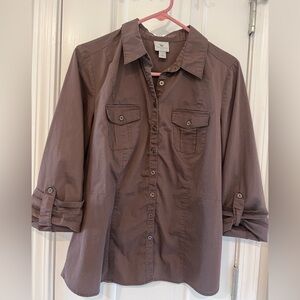 Worthington Deep Purple Ladies Top